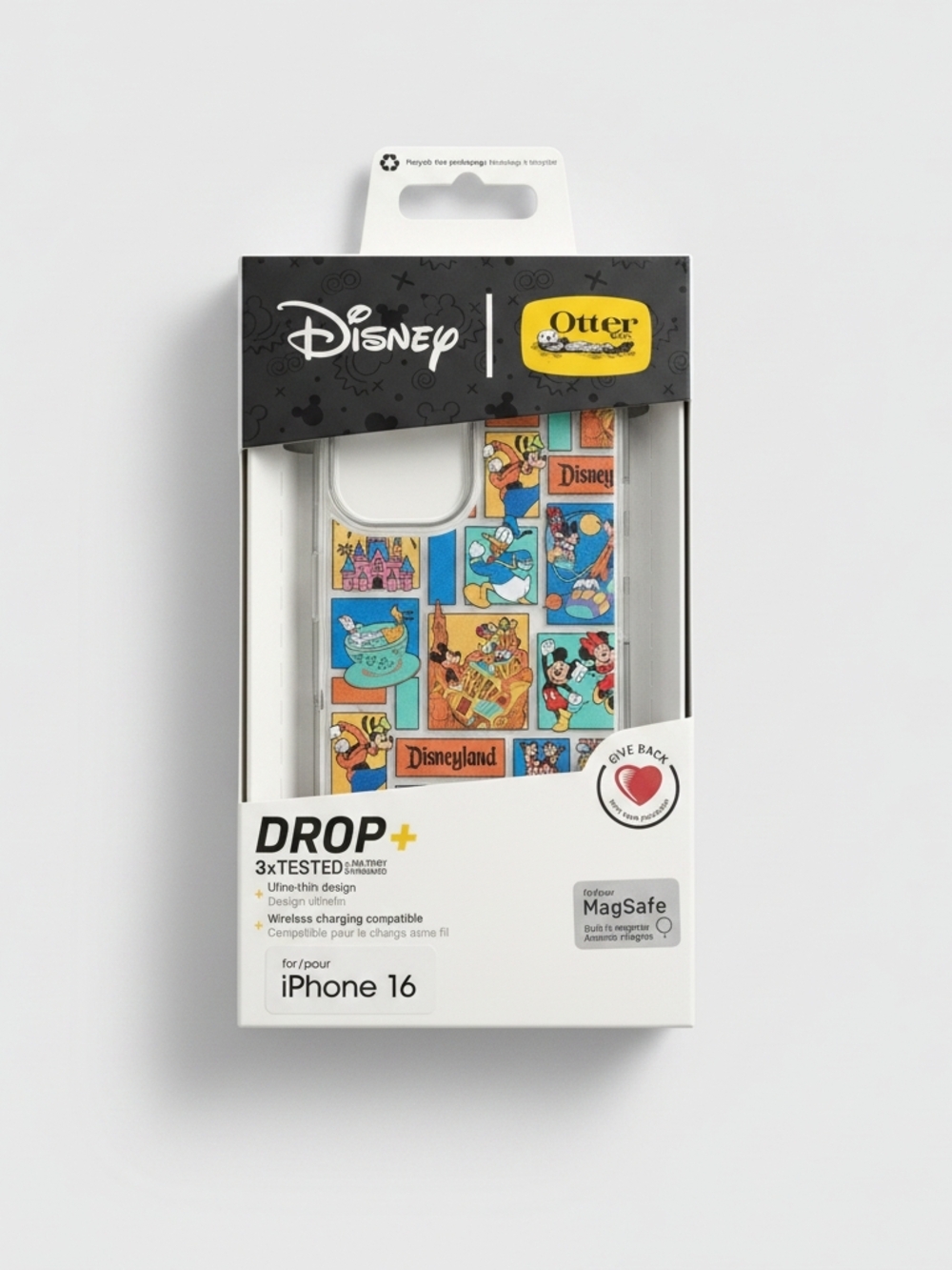 OtterBox Disney Disneyland Collage Drop+ Case for iPhone 16 - Multicolor